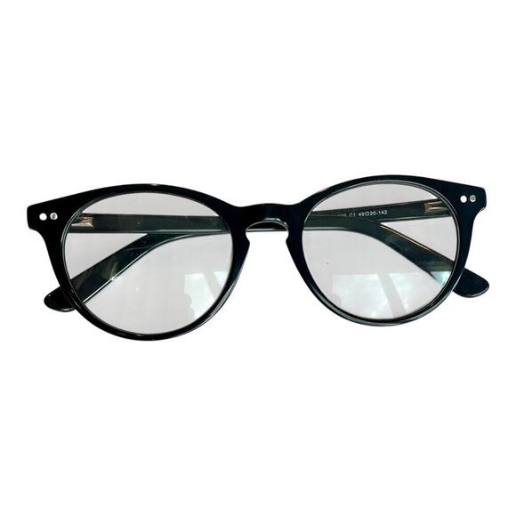 Vintage Inspired Clear Lens Small Circle Round Glasses Zero UV 50s - Picture 2 of 2